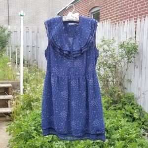 Layered Chiffon Ruffle Pintuck Sudress Mini Floral